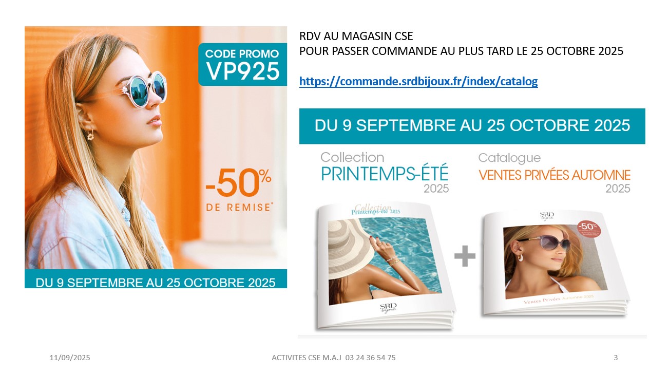 RDV AU MAGASIN CSE 