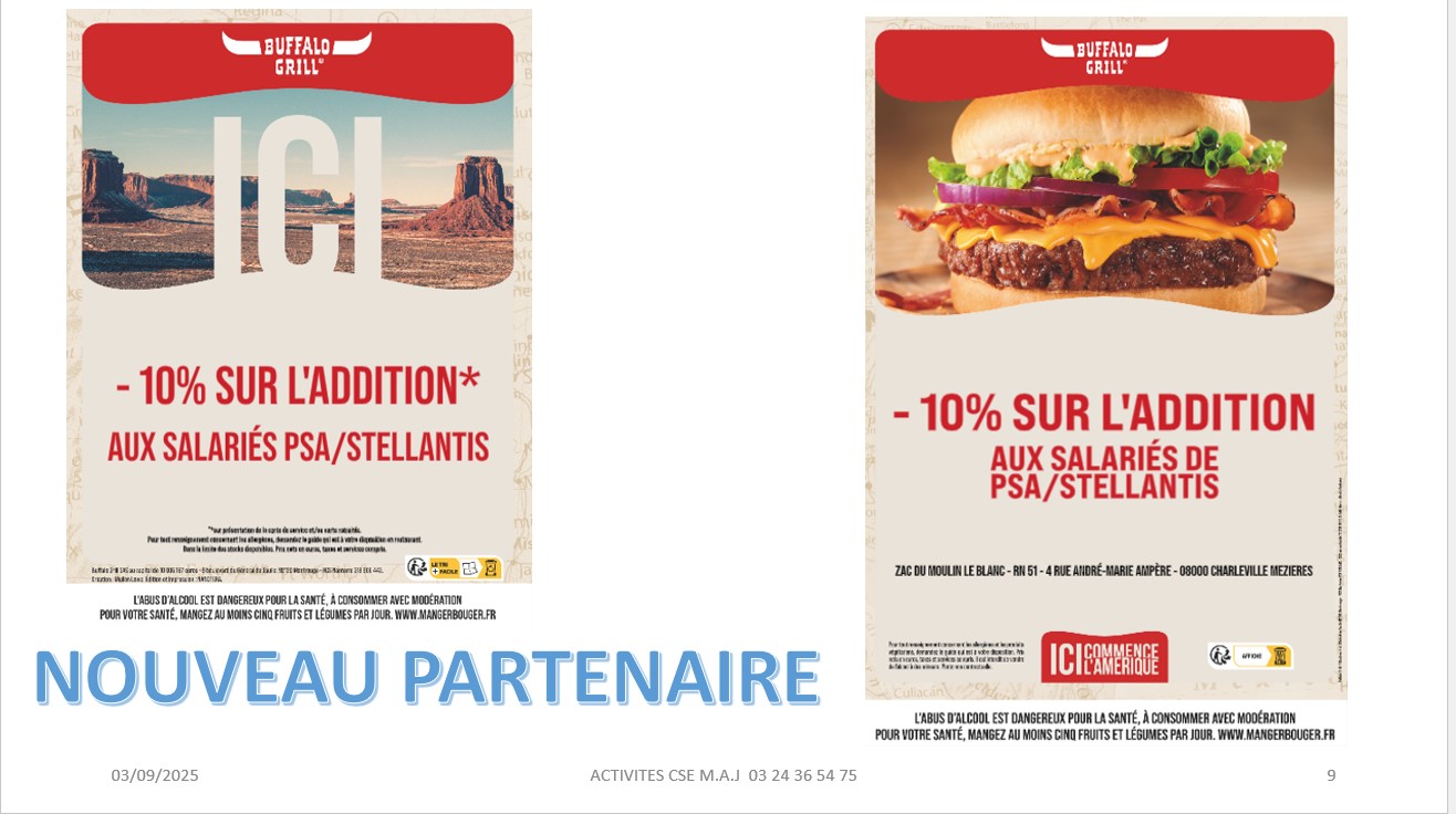 NOUVEAU PARTENAIRE