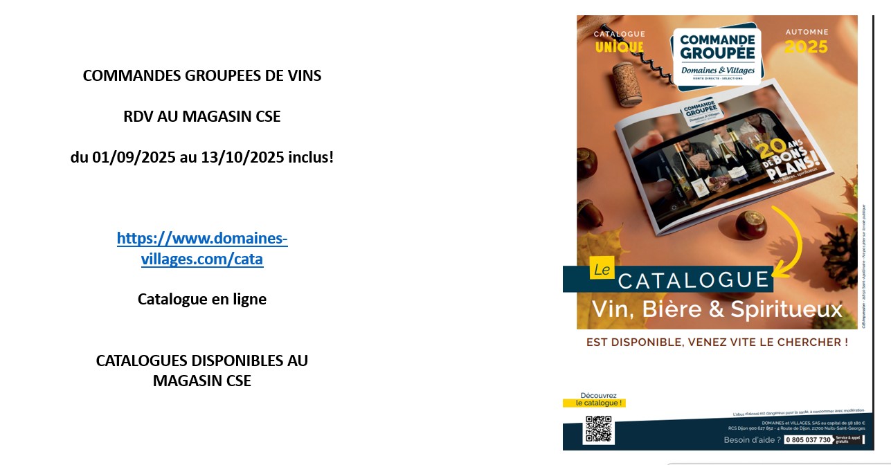 COMMANDES GROUPEES DE VINS