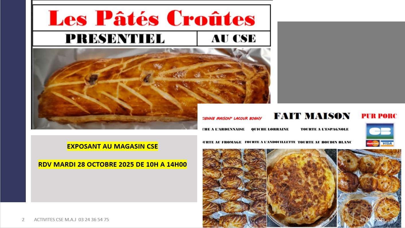 EXPOSANT AU MAGASIN CSE