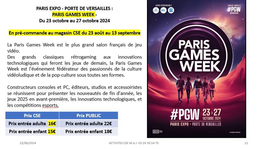 PARIS EXPO – PORTE DE VERSAILLES :