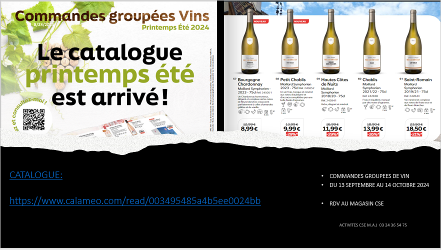 •COMMANDES GROUPEES DE VIN