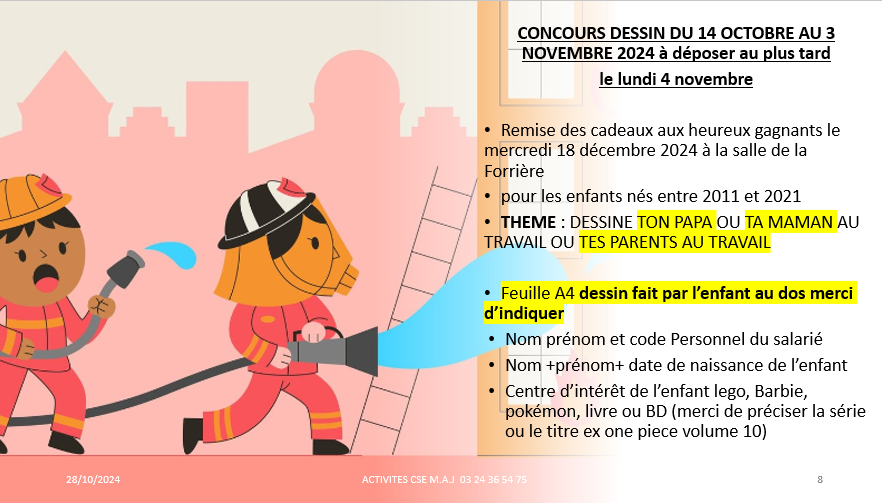 concours dessinà déposer au CSE