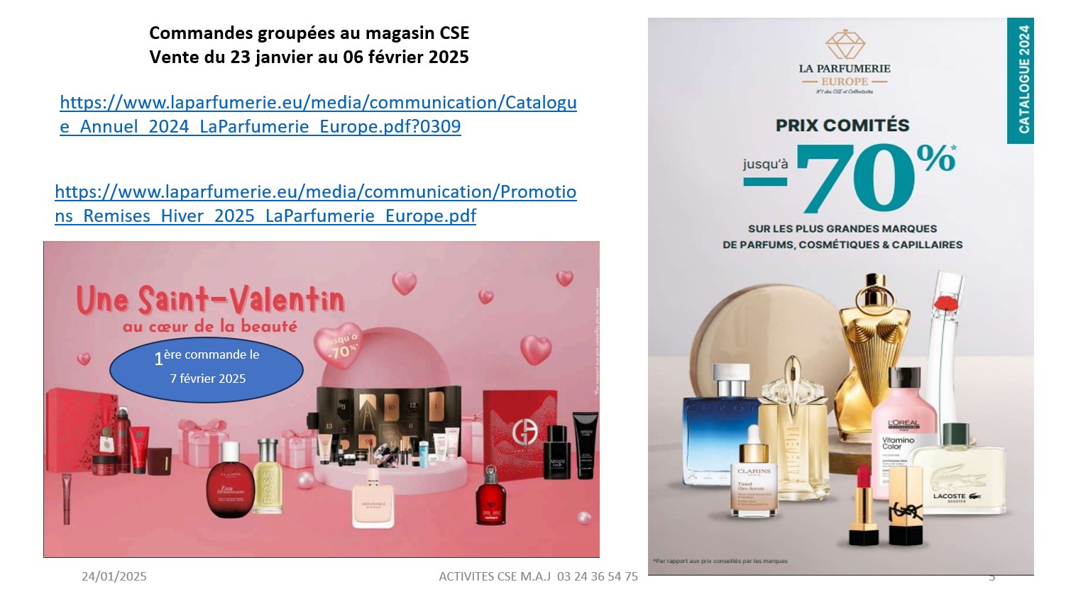 SPECIAL SAINT VALENTIN PARFUMERIE EUROPE