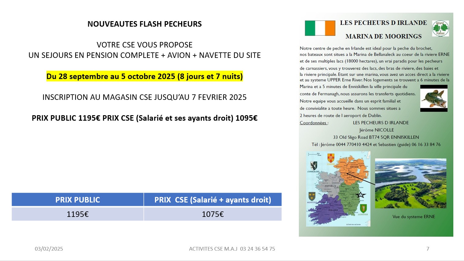 NOUVEAUTES FLASH PECHEURS