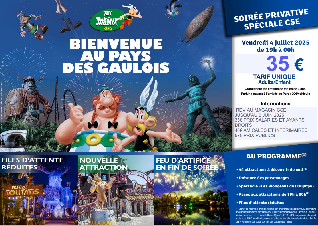 SOIREE PRIVATIVE CHEZ ASTERIX