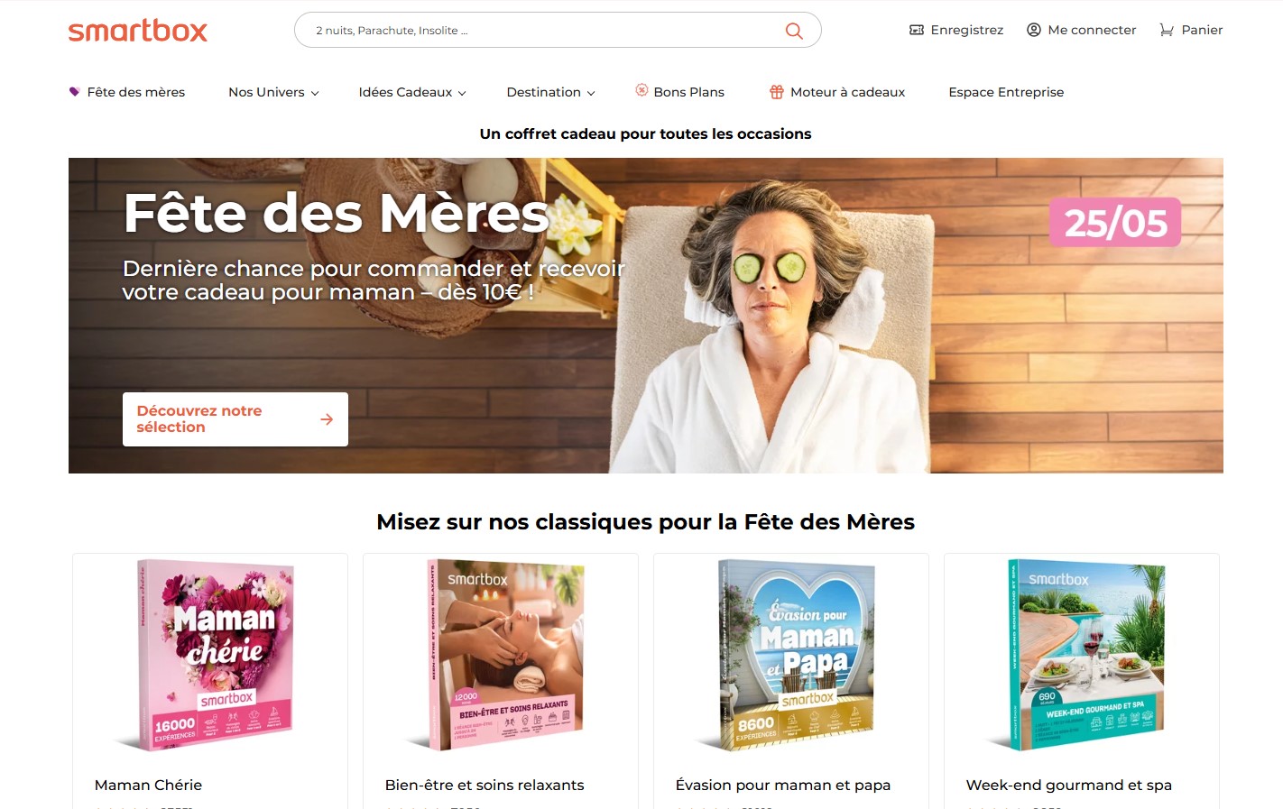 SPECIAL FETE DES MERES ET FETES DES PERES, VOUS CHERCHEZ UNE IDEE CADEAU? ET POURQUOI PAS UNE SMART BOX A -50%!  RDV  AU MAGASIN CSE