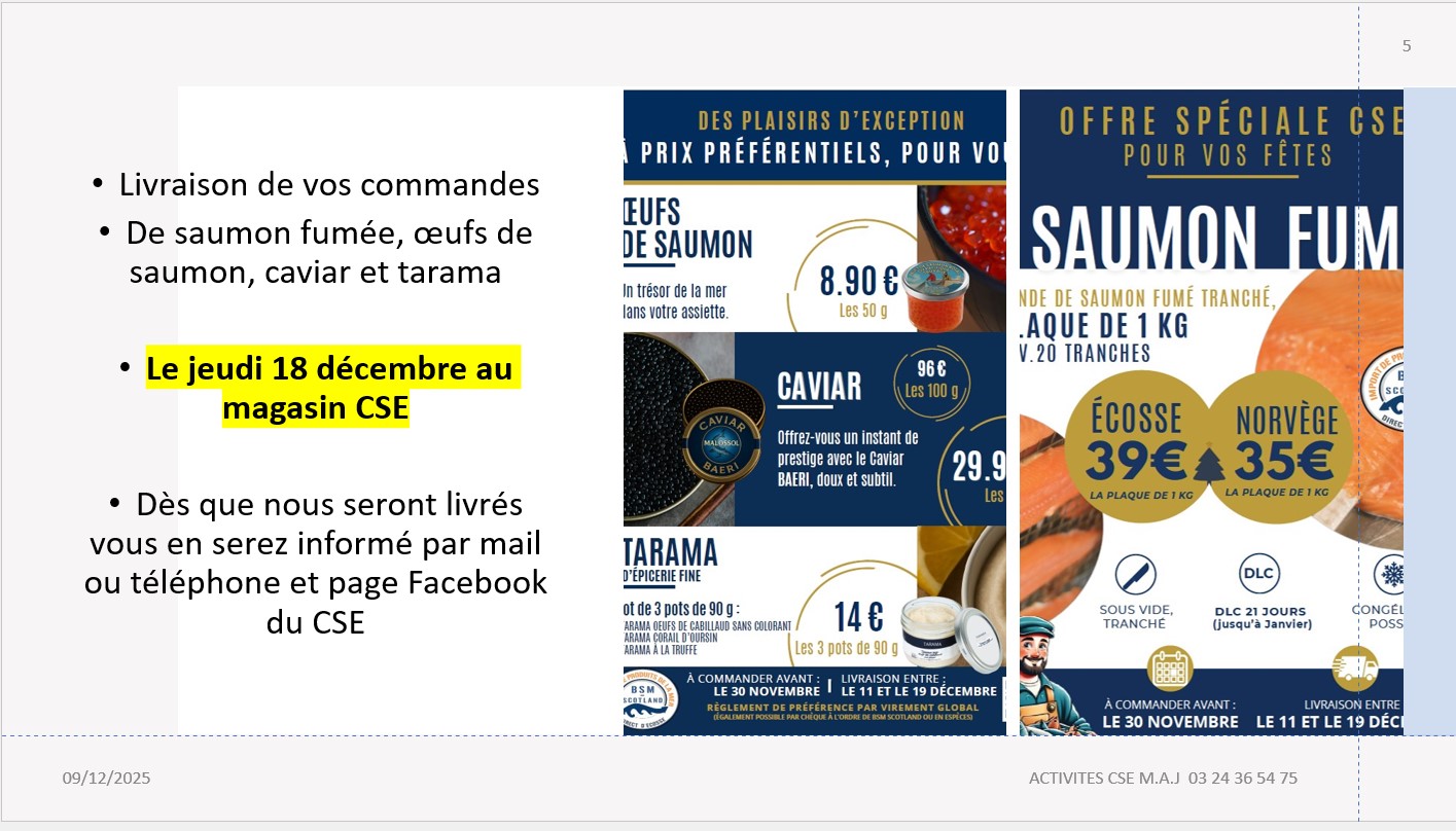 •Livraison de vos commandes