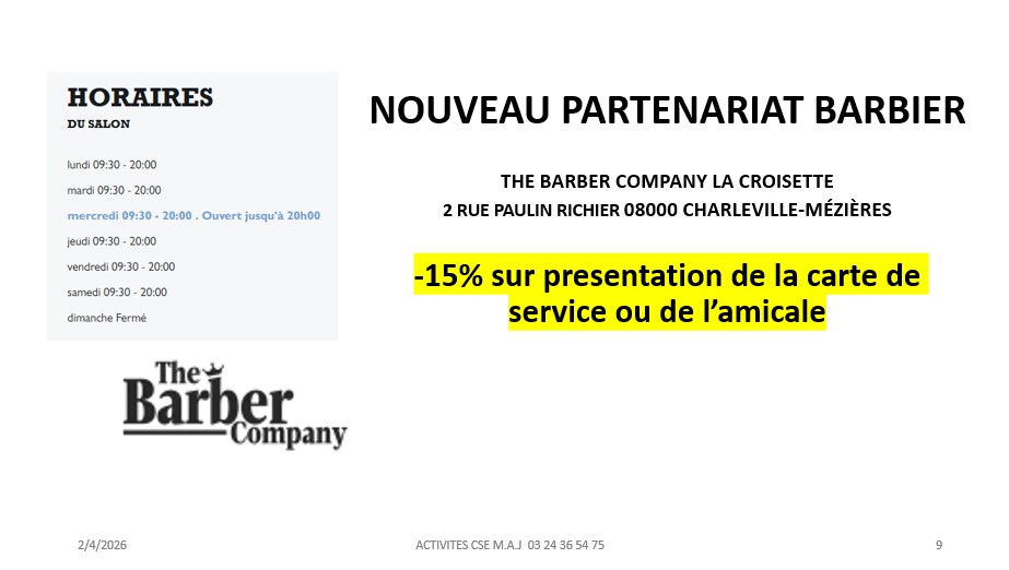 NOUVEAU PARTENARIAT BARBIER